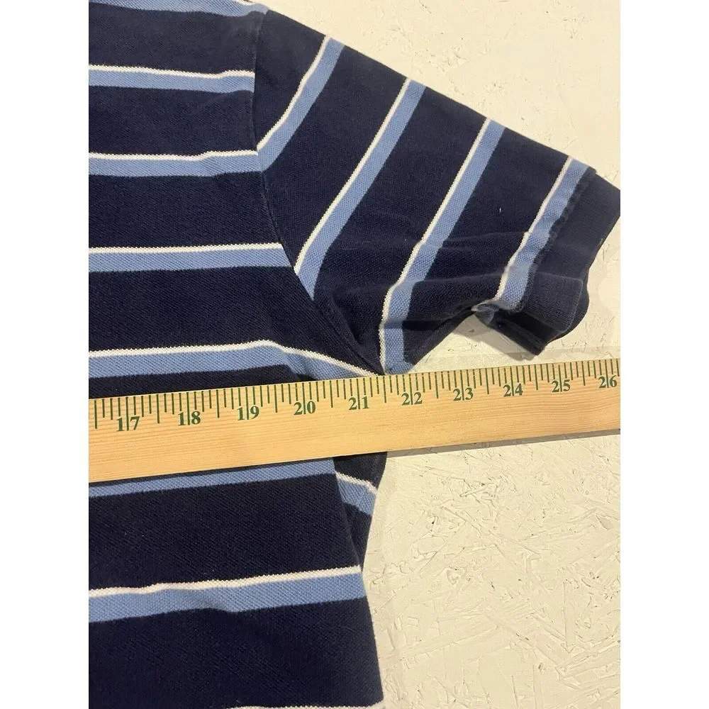 Vintage Polo Ralph Lauren Shirt Lot Mens L Striped Orange‎ Blue Preppy Casual